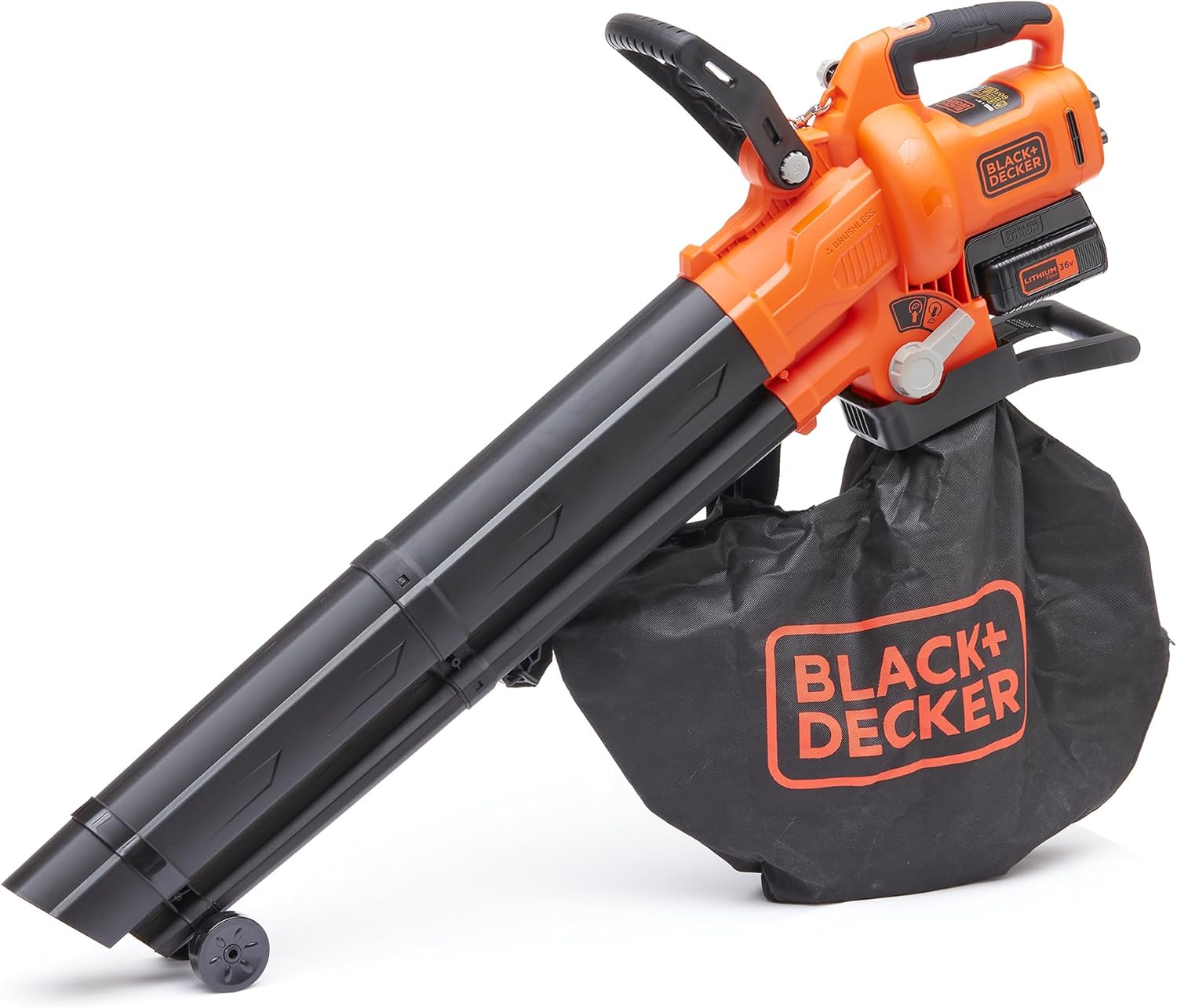 BLACK+DECKER Cordless 36v BCBLV3625L1-QW 45 Litre Leaf Blower and 2.5Ah Lithium Battery