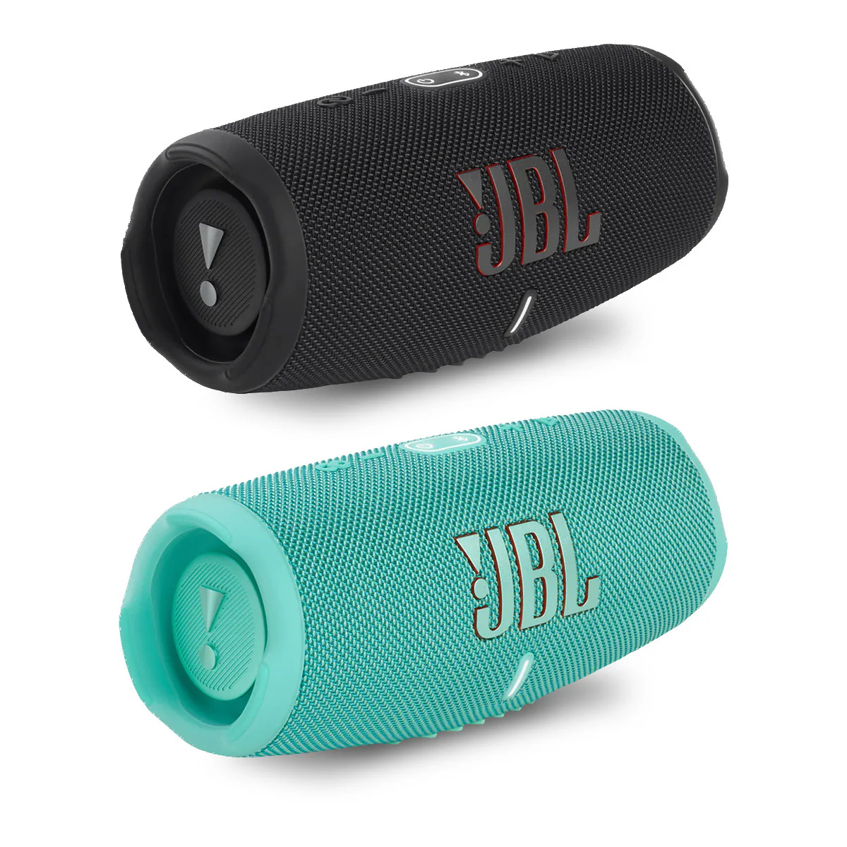 2025 JBL Charge 5 Altoparlante Bluetooth portatile impermeabile con powerbank – Coppia (Nero/Verde acqua)