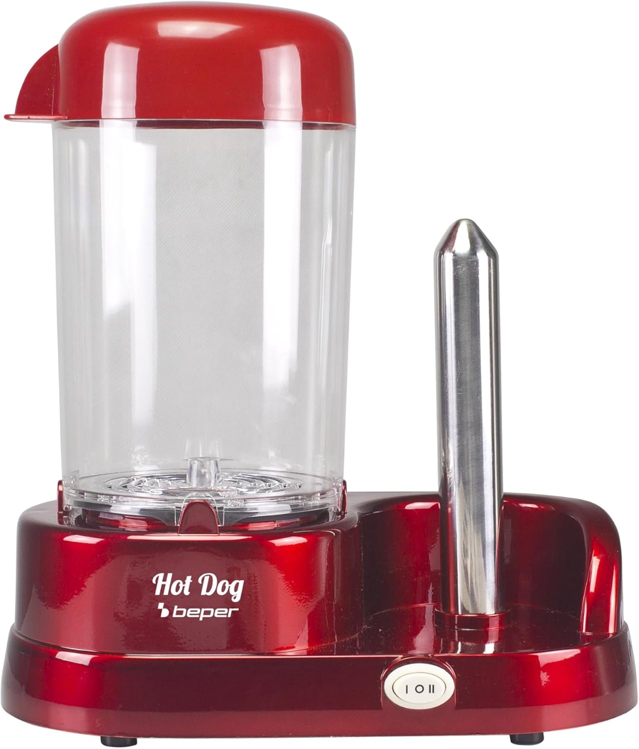 BEPER P101CUD501 Steam Hotdog Machine, 350 W, ABS, Red