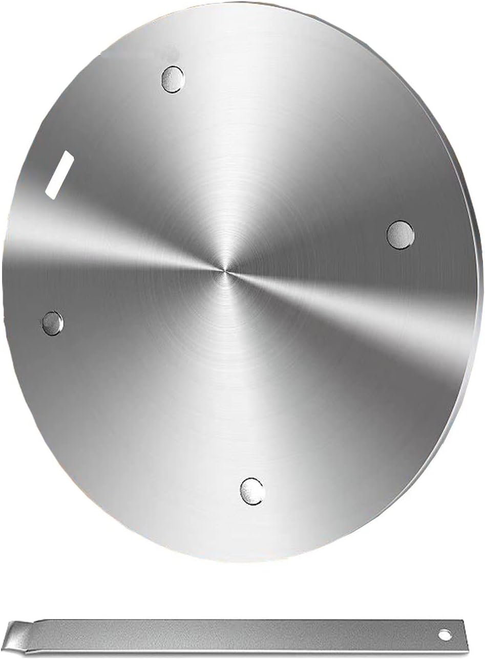 Grouarty - Piastra diffusore di calore da 28 cm, in acciaio inox, adattatore per cottura a induzione, piastra per piano cottura a gas elettrico in vetro, piastra convertitore per piano cottura a