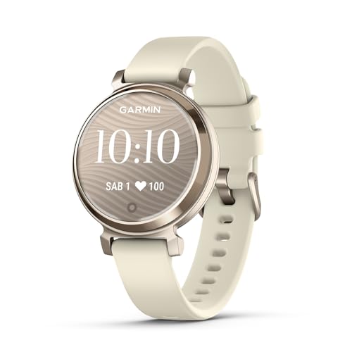 Garmin Lily 2, Smartwatch Elegante e Compatto, 35 mm, Cassa in Metallo, Lente Decorata, Touchscreen, GPS Connesso, Activity Tracker, Cardio, PulseOx, App Fitness e Sport, Cream Gold & Coconut : Altro