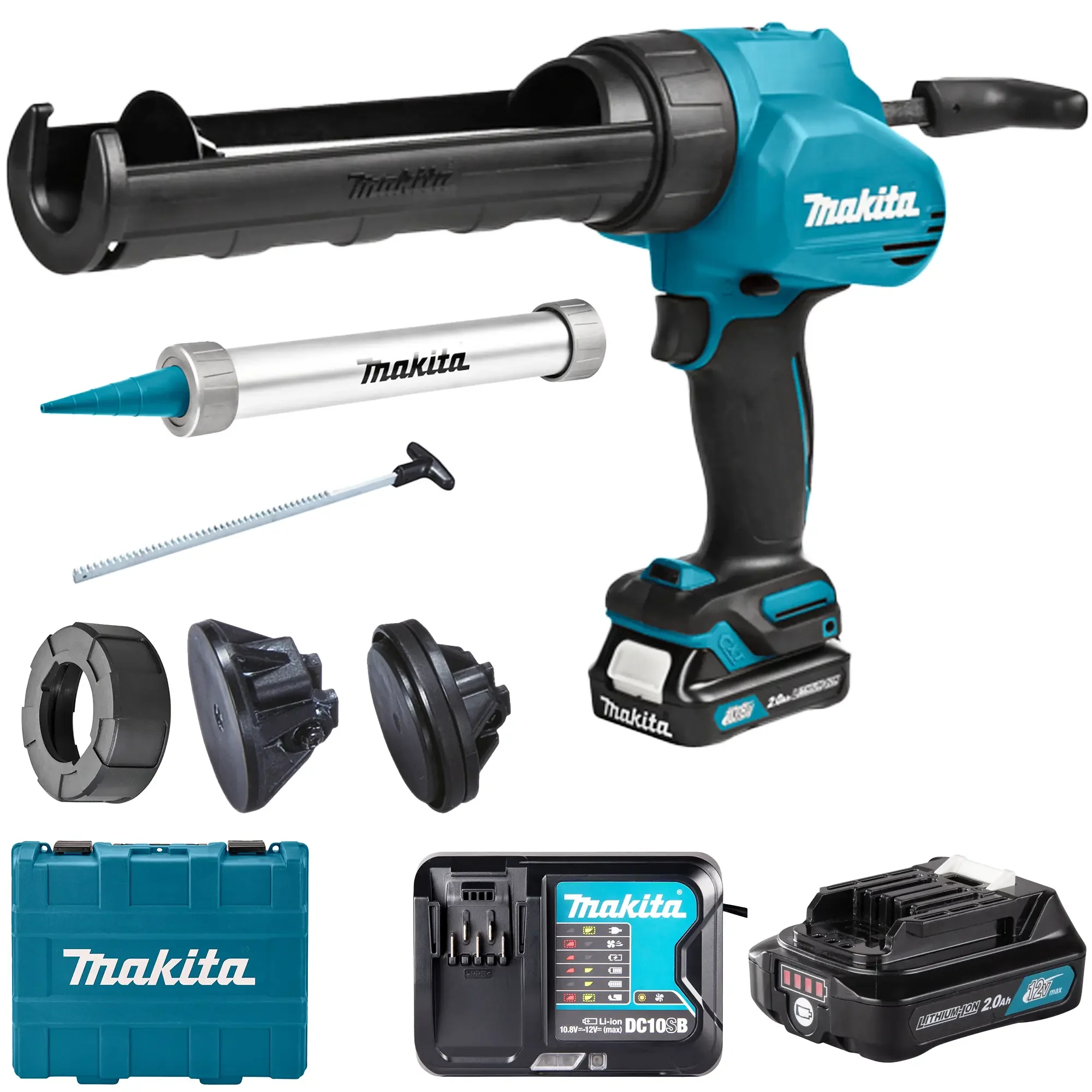 Pistola per Silicone Makita CG100DSAX 12V 2Ah – Compatta e Ricaricabile