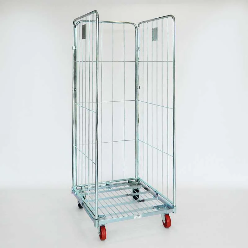 Rollcontainer standard con 3 pareti 715x805x1800h ruote ø106x40 in pp 2 fisse + 2 girevoli