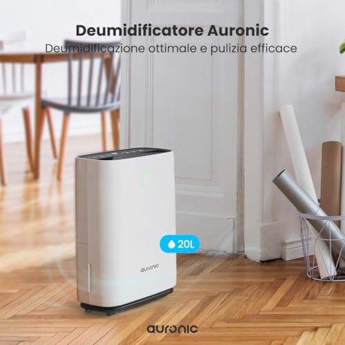 Auronic Deumidificatore Casa Muffa e Umidità Silenzioso   Deumidificatore Portatile   Deumidificatore Bagno   Deumidificatori   Deumidificatore Purificatore Aria   20 Litri Al Giorno : Amazon.it: Casa e cucina