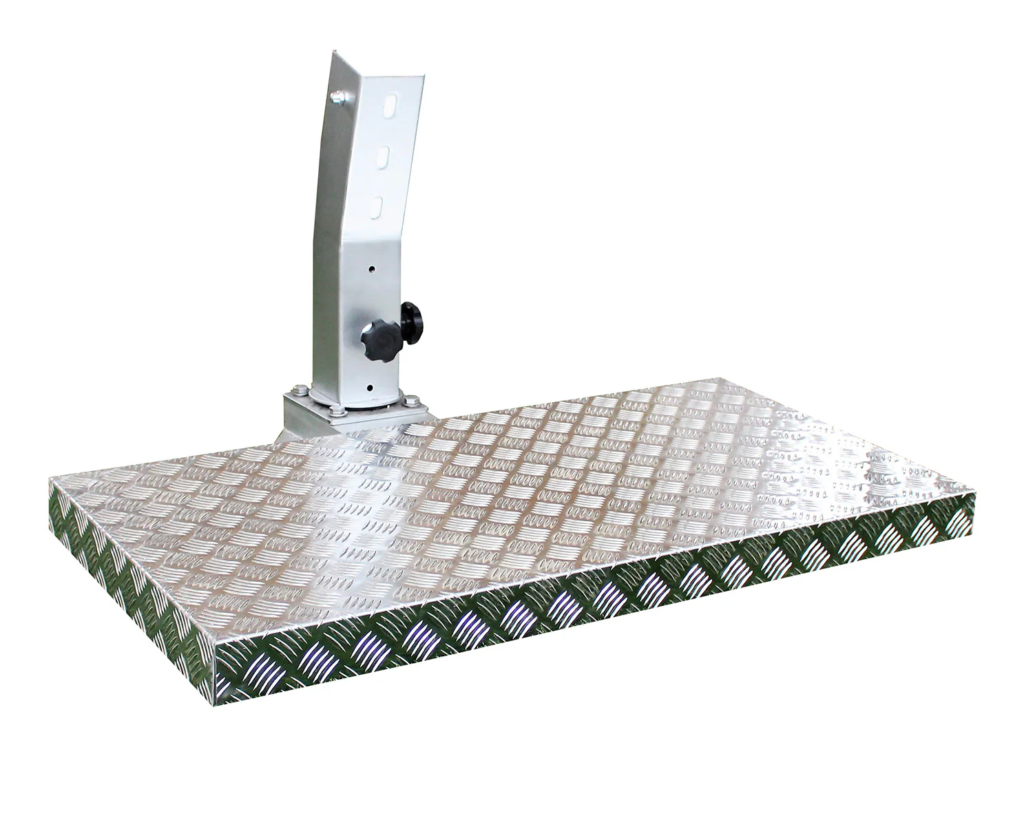 Base per Ombrellone da Giardino Palo Laterale 104x54x8 cm in Alluminio Mandorlato