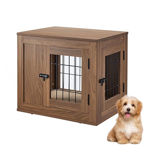 Kennel cane Medio Piccolo Cuccia Moderna da Interno Grande in Legno e Metallo Casetta Cane Tavolino per Gabbia Elegante Recinto per Cani di Piccolo Media fino a 50 kg. ( Color : Walnut , Size : 58*46* : Amazon.it: Prodotti per animali domestici