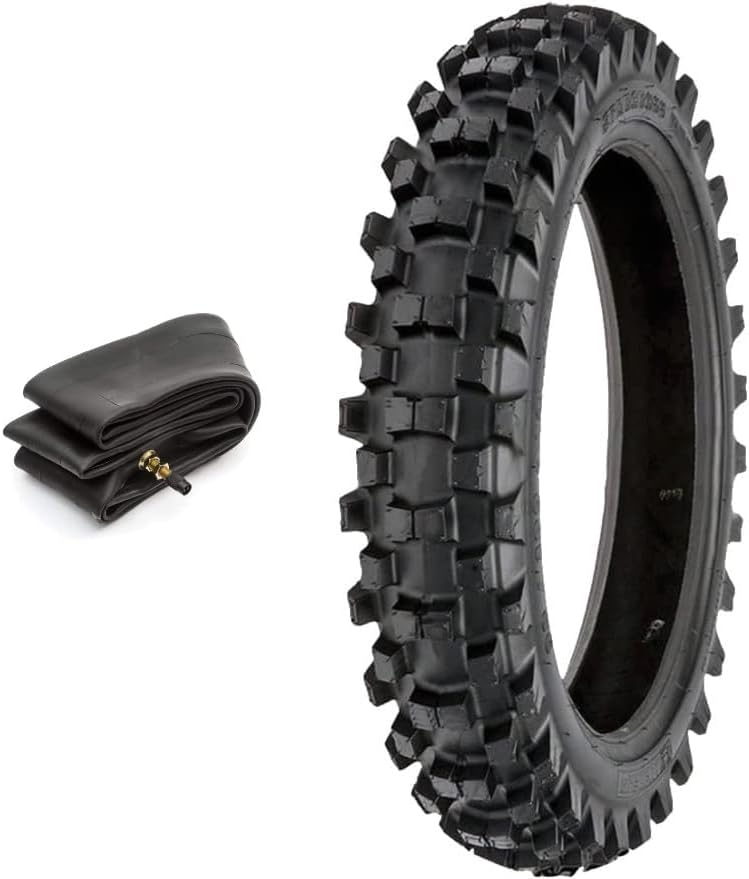 1 Tyre 2.50-10 + Inner Tube Cross Tires for Pit Bike Mini Moto Minicross Tyres