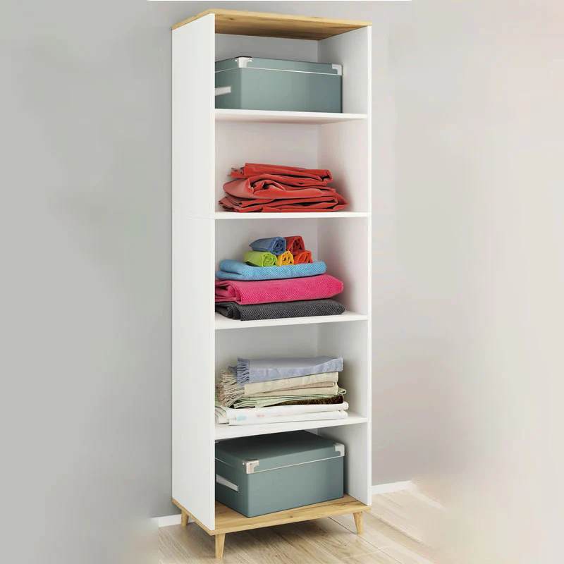 Armadio a vista  LxAxP 60x184x31 cm bianco-rovere