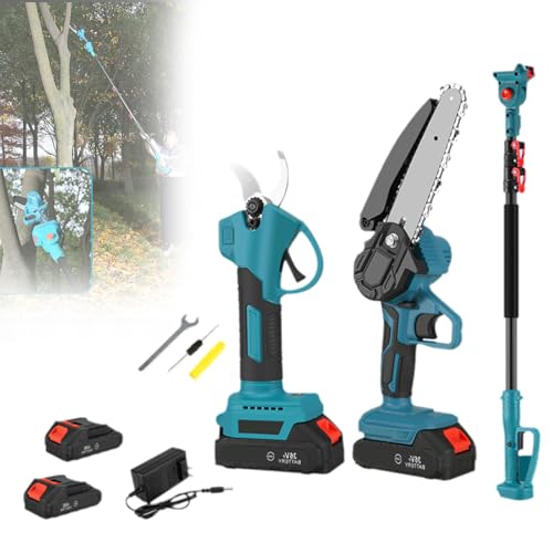 Sega Ad Asta a Batteria 3 in 1, Sega per Rami Alti con Motosega Senza Spazzole, Cesoia da Potatura, Asta Telescopica da 2 M, Batteria e Caricabatterie Inclusi per Potatura di Alberi da Giardino : Amazon.it: Giardino e giardinaggio