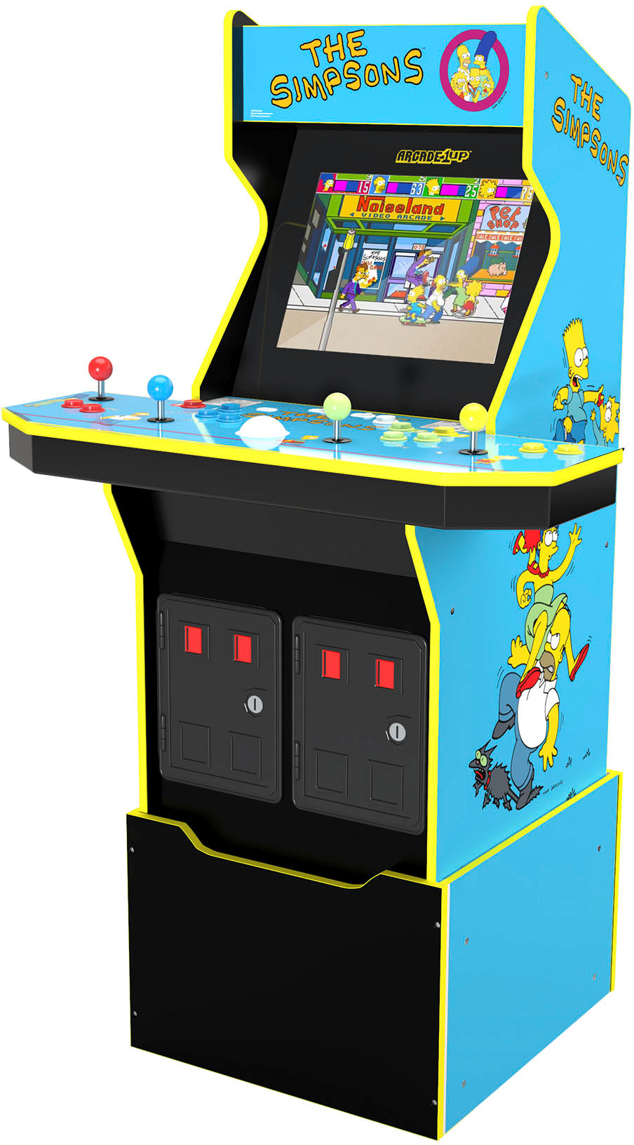 Arcade1Up - The Simpsons 30th Edition Sala Giochi con sgabello e scatola di latta - Multi