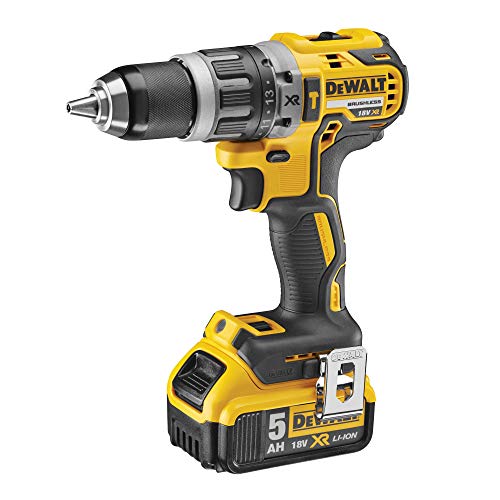 DEWALT DCK266P2 QW, Kit da 2 utensili con trapano a percussione compatto DCD796 e avvitatore a percussione DCF887, XR 18 V, 5 Ah, A batteria, Velocità variabile, Per metallo, cemento e legno : Amazon.it: Fai da te