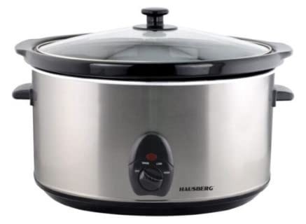 HAUSBERG HB-1300 SLOW COOKER PROFESSIONALE ELETTRICO IN ACCIAIO INOSSIDABILE 200W 3,5 CAPACITA'