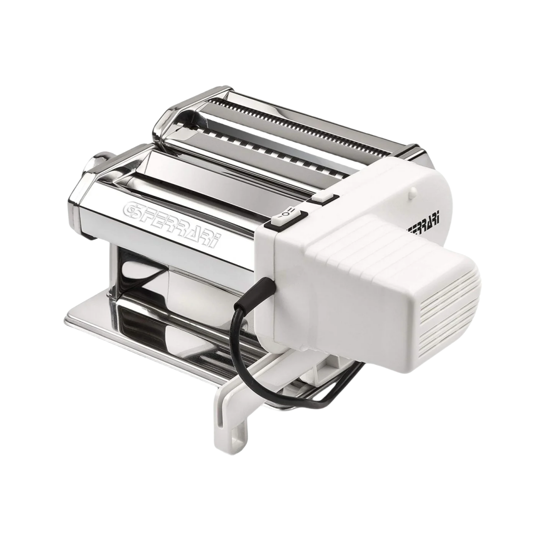 Macchina per pasta con motore e accessori.