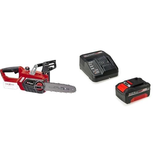Einhell Elettrosega a Batteria GE LC 18/25 Li Power X Change, Ioni Litio, 18 V, 25 cm Lunghezza Barra, Lubrificazione Automatica della Catena, incl. 4 Ah Batteria e Caricabatteria : Amazon.it: Giardino e giardinaggio