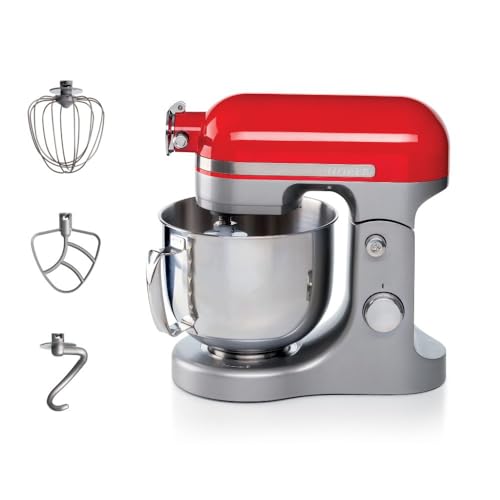 Ariete 1589 Impastatrice Planetaria Moderna, 1600 Watt, 11 velocità, 5.5 Litri, 3 accessori per impastare, amalgamare e montare. Rosso : Amazon.it: Casa e cucina