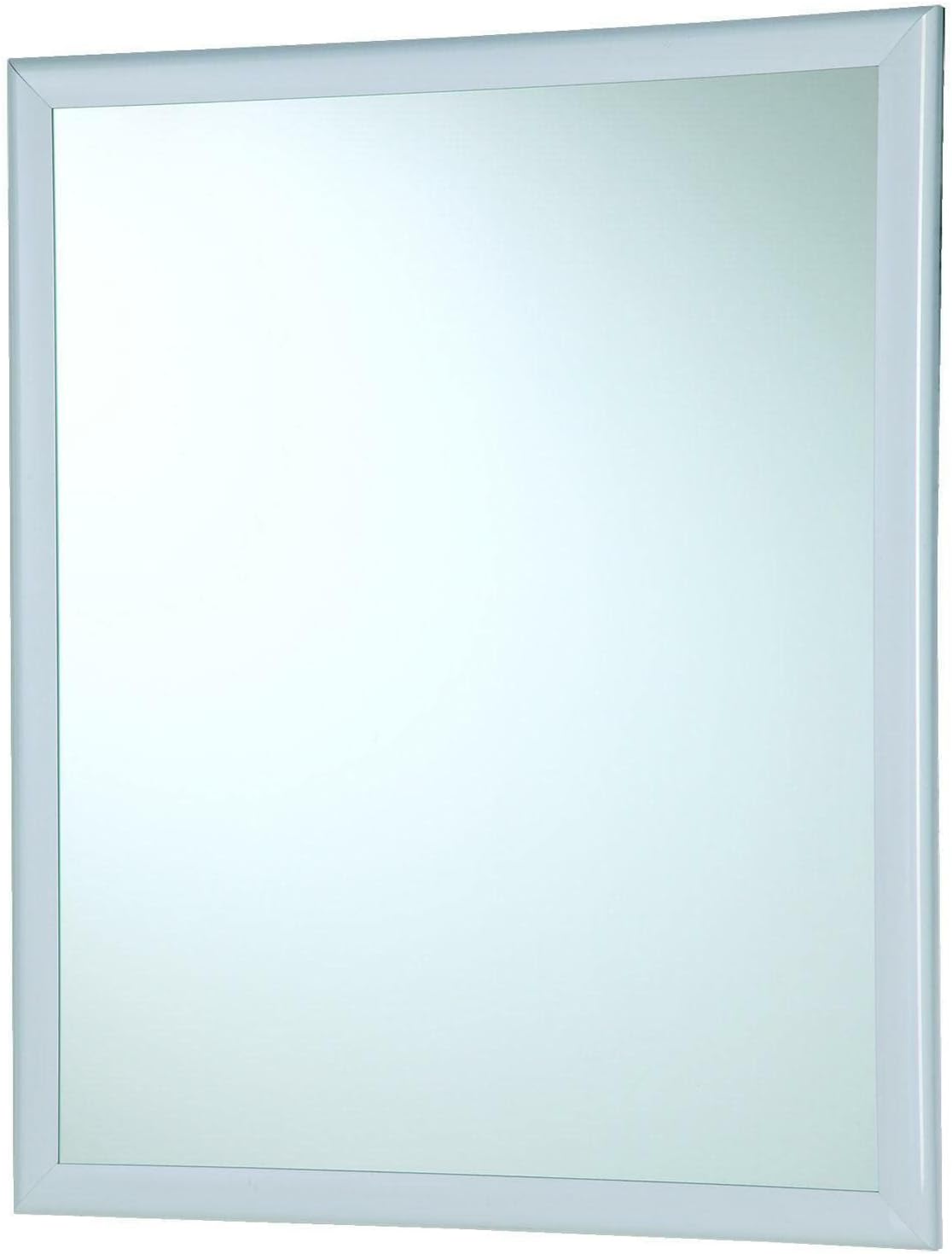 Feridras 332011 Specchio con Cornice, ABS, Bianco, 2x50x60 cm