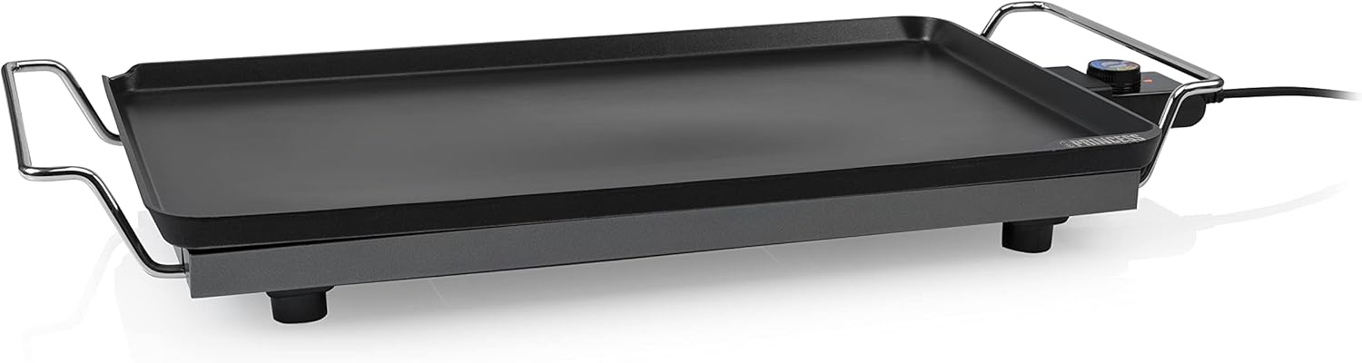 Princess Piastra da Tavolo Elettrica Chef Superior, 2500 watt, 4 persone, Griglia in Alluminio Pressofuso, 60 x 36 cm