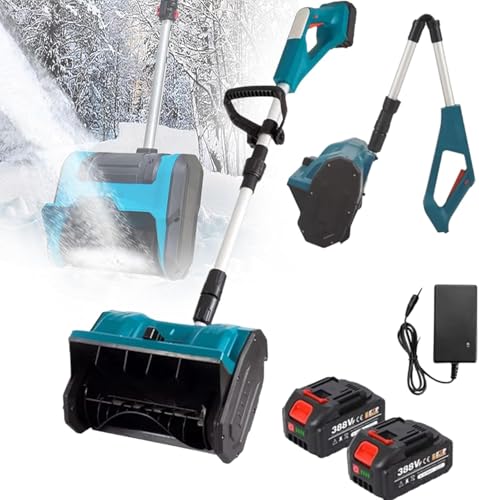 Pala da Neve elettrica Senza Fili, spazzaneve Pieghevole, spazzaneve a Spinta Manuale, Larghezza di Pulizia 33 cm, profondità 20 cm, Distanza di Lancio 8 m, spazzaneve Senza Fili brushless c : Amazon.it: Giardino e giardinaggio