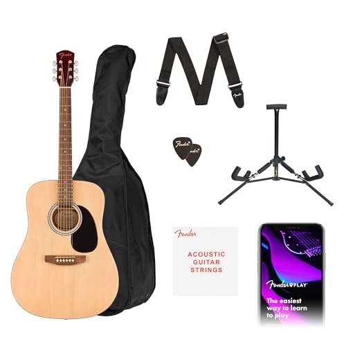 Fender Alternative Series Dreadnought, Kit chitarra acustica , Kit per Principianti, con garanzia di 2 anni, include Custodia imbottita, Supporto per chitarra, Cinghia e altro ancora, Naturale : Amazon.it: Strumenti Musicali