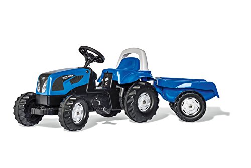 Rolly Toys  Trattore a Pedali Kid Landini Power Farm 100 con Rimorchio, 011841 : Giochi e giocattoli