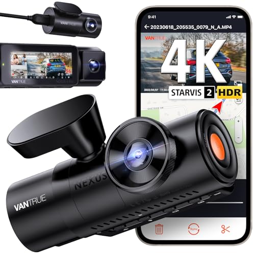 VANTRUE N4 Pro 4K  1080P 1080P 3 Lent STARVIS 2 Sensor Dash Cam, 5GHz WiFi GPS Telecamera per Auto, 3xHDR IR Dashcam Auto, Controllo Vocale 24h. Modalità di Parcheggio Buffer, 3.19” IPS Max 512G : Amazon.it: Elettronica