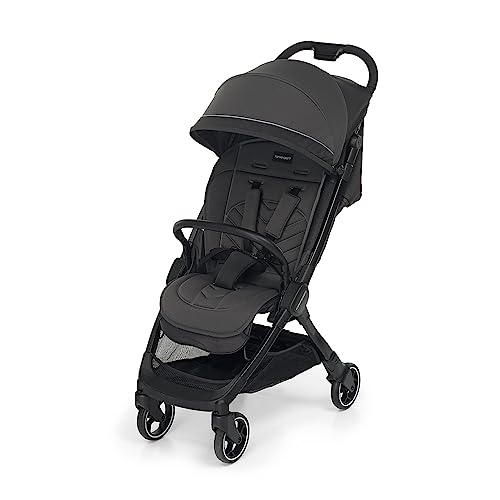 Foppapedretti Passeggino Leggero Ciao, per bambini 0 22 Kg (0 4 anni), Chiusura ad 1 mano, Self Standing, Schienabile Regolabile, Ruote Ammortizzate, Porta Oggetti, Telaio in Alluminio, Grigio : Prima infanzia