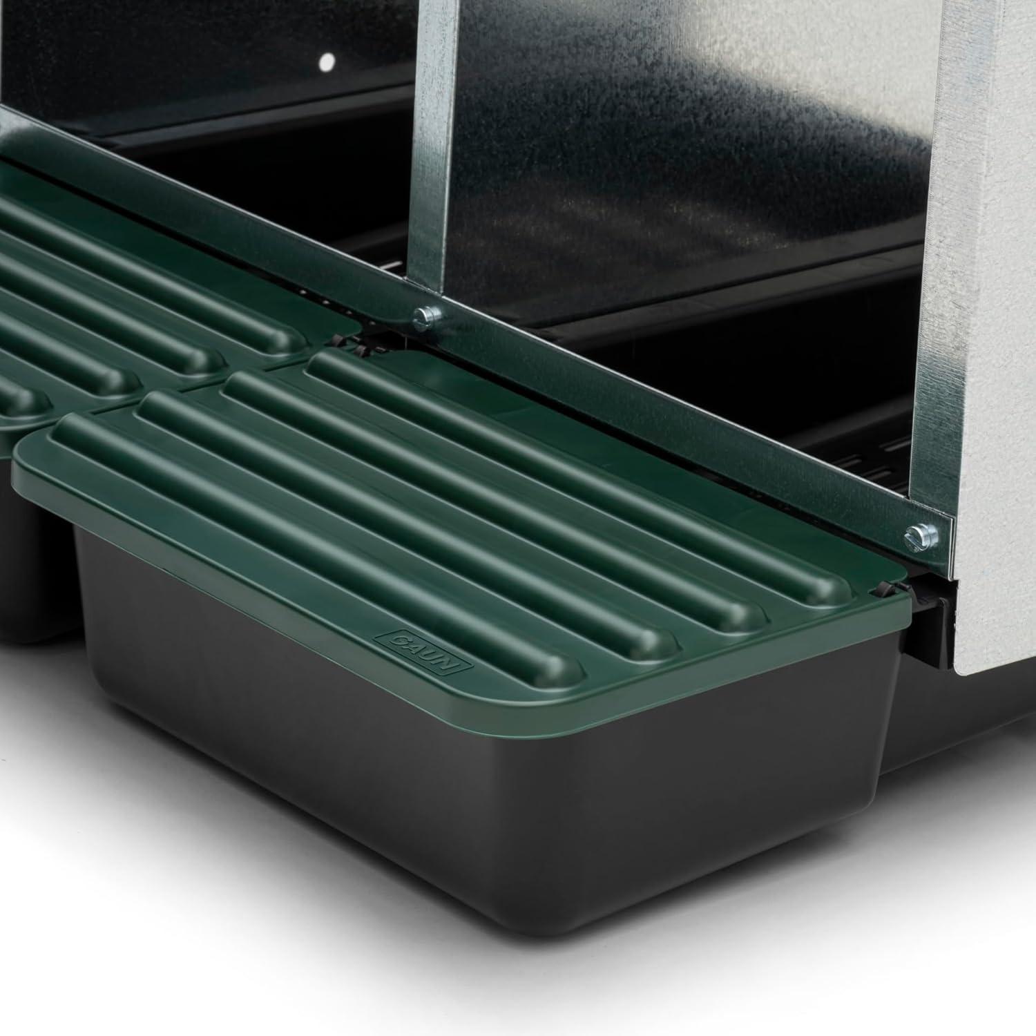 Agrarzone Nido per Galline con 3 Scomparti - Robusto nido per galline con cassetta di raccolta e griglia di ventilazione - Nido per galline a rotazione per montaggio a parete