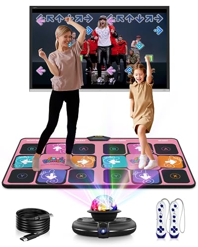 Acelufly flanella Tappetino da ballo per ragazze di 4 5 6 7 8 9 10  anni, tappetino antiscivolo e morbido esercizi per la TV con telecamera, regalo per feste di famiglia/compleanno per bambini, adulti : Amazon.it: Giochi e giocattoli