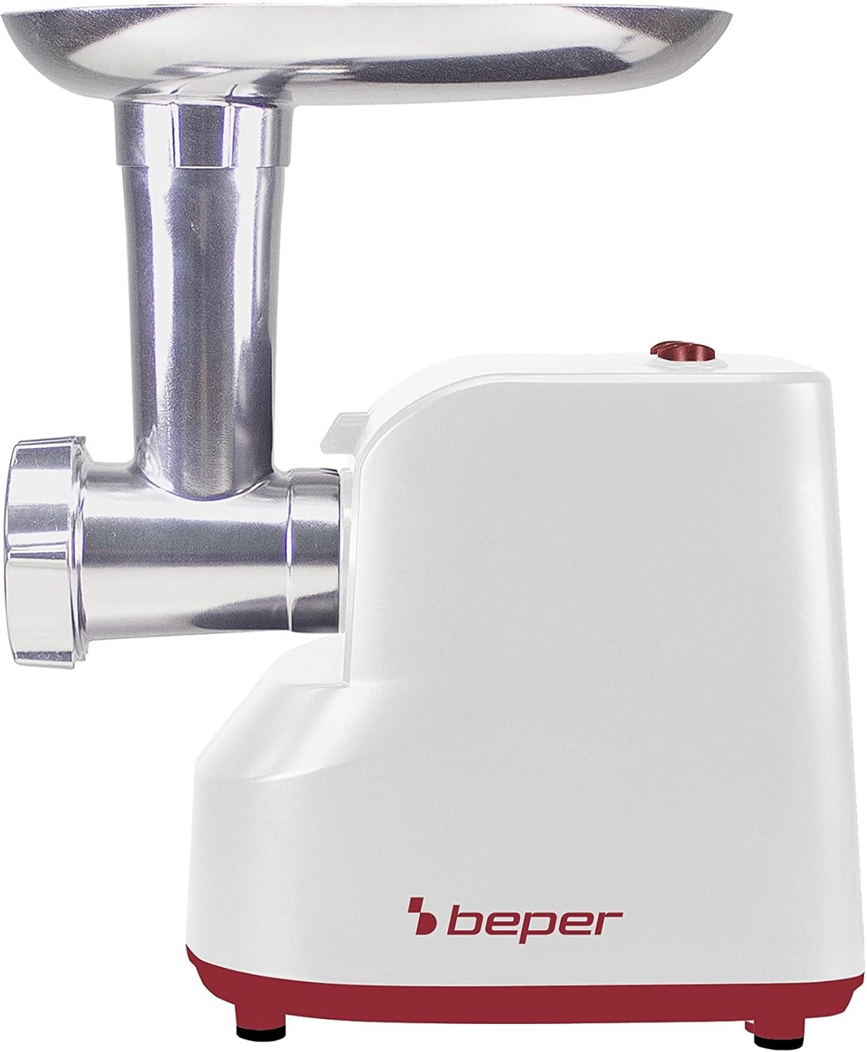 BEPER P102ROB200 Tritacarne Elettrico e Passapomodoro Elettrico 1200W con Trafile in Acciaio Inossidabile e Accessori
