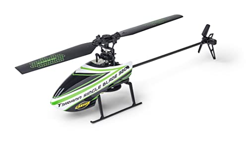 Carson 500507171 Tyrann Single Blade 320 2.4GHz 100% RTF verde   Elicottero telecomandato, robusto RTF (pronto al volo), elicottero RC, con funzione di decollo e atterraggio : Giochi e giocattoli