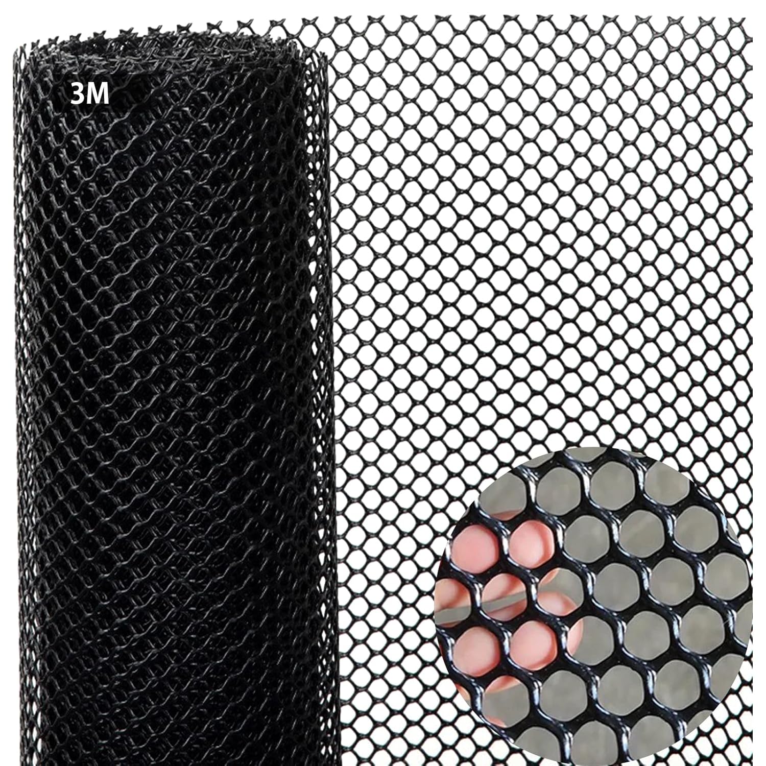 Rete Plastica Ecinzione Regolabile Universale Pollame di Plastica per Recinzioni Rete per Pollame da Allevamento, Giardino, Balcone