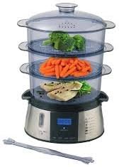 BRANDANI Techno Collection Digital Steamer PC/PP/Stainless Steel, One Size