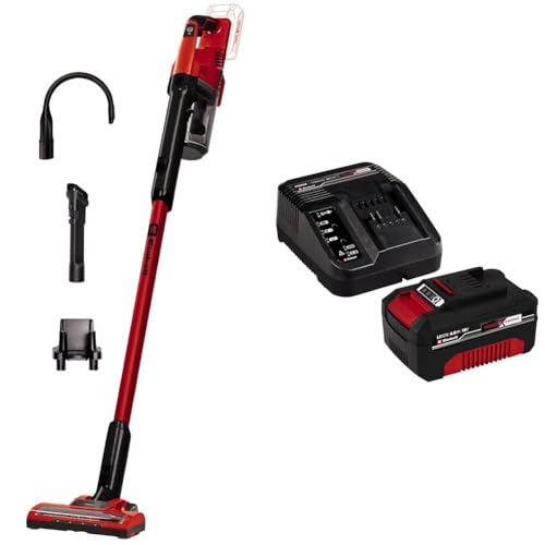 Einhell Aspirapolvere con manico a batteria TE SV 18 Li Solo Power X Change   Starter Kit 4,0 Ah con batteria e caricabatterie Power X Change, Li Ion, 18 V, Tempo di ricarica 75 minuti : Amazon.it: Casa e cucina