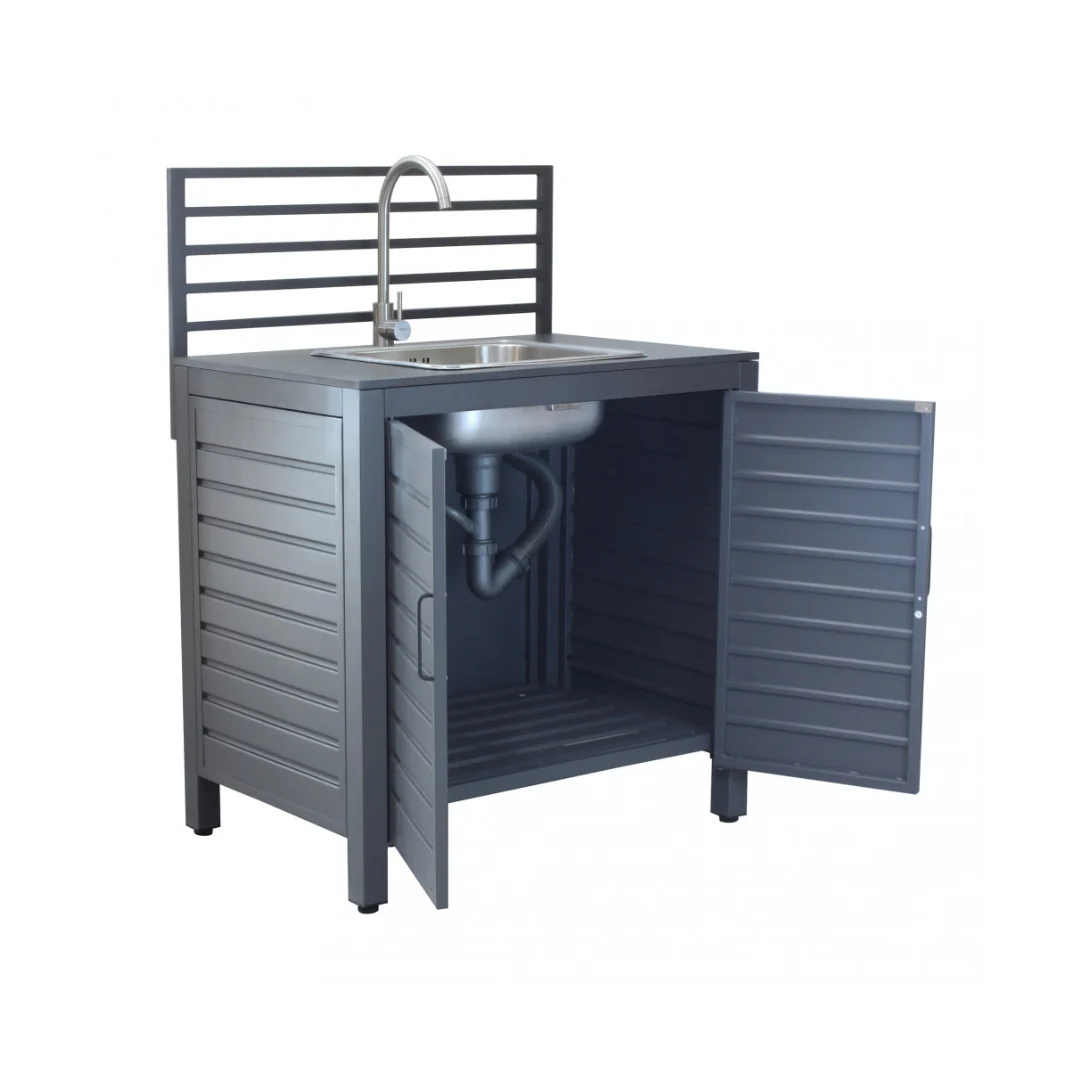 Modulo con lavandino per cucina da giardino