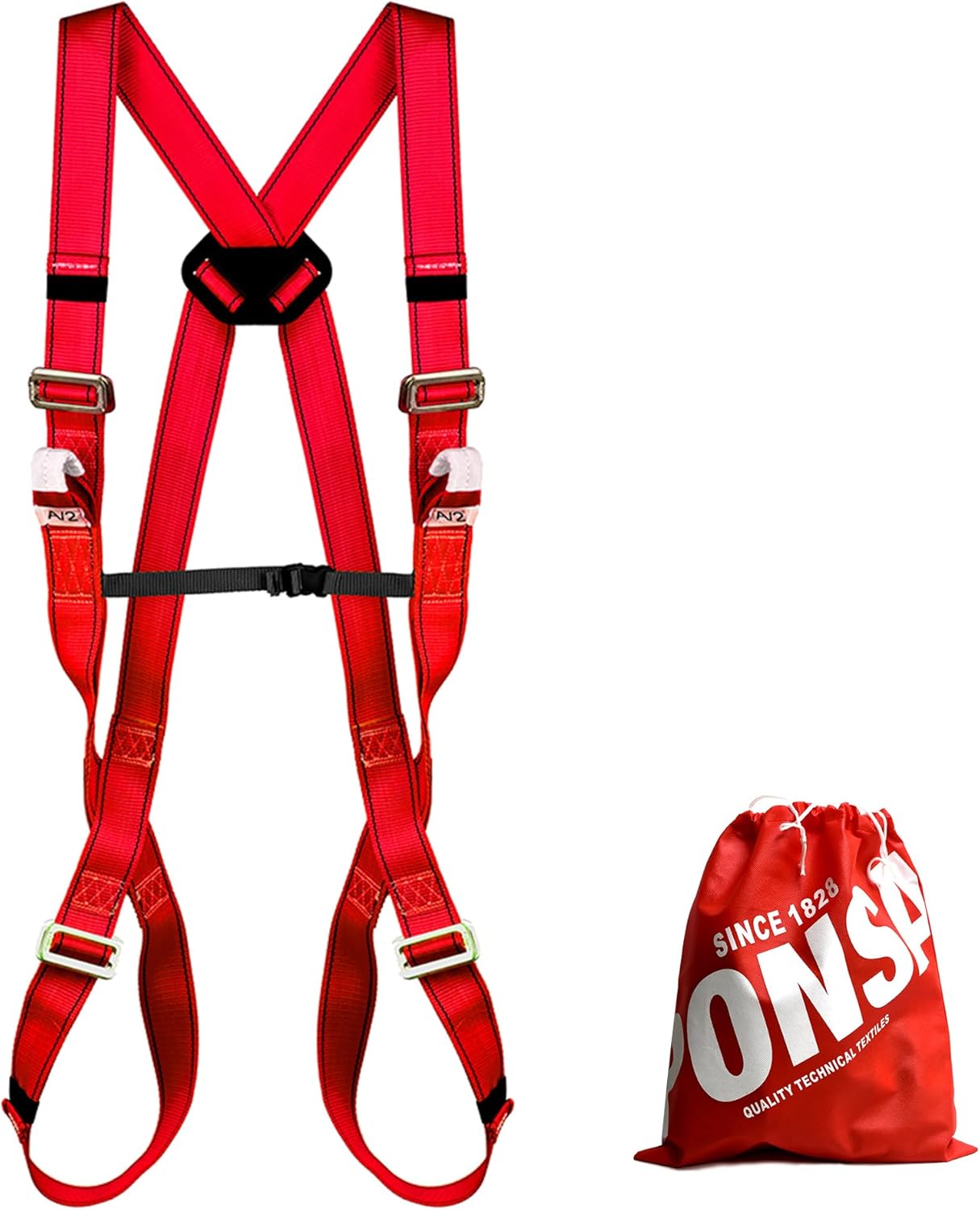 PONSA - Kit Anticaduta: Imbracatura di Sicurezza Anticaduta Certificata