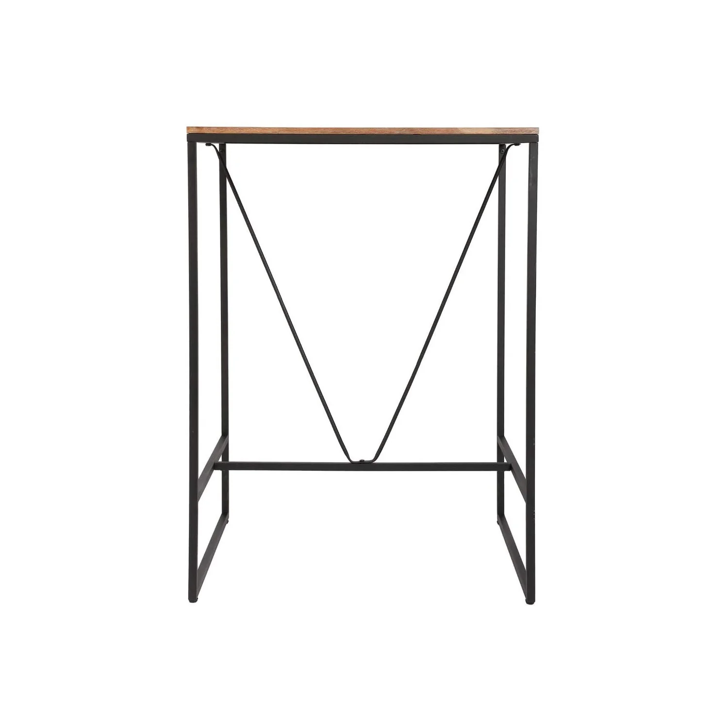 Tavolo Da Bar In Legno E Metallo 80x80x98cm