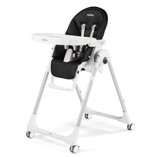 Peg Perego Prima Pappa Follow Me Seggiolone Pappa Neonati Reclinabile, Funzione Sdraietta, 4 ruote, Pieghevole e Ultracompatto, per Bambini da 0 a 3 Anni (0 15 kg), Licorice : Prima infanzia