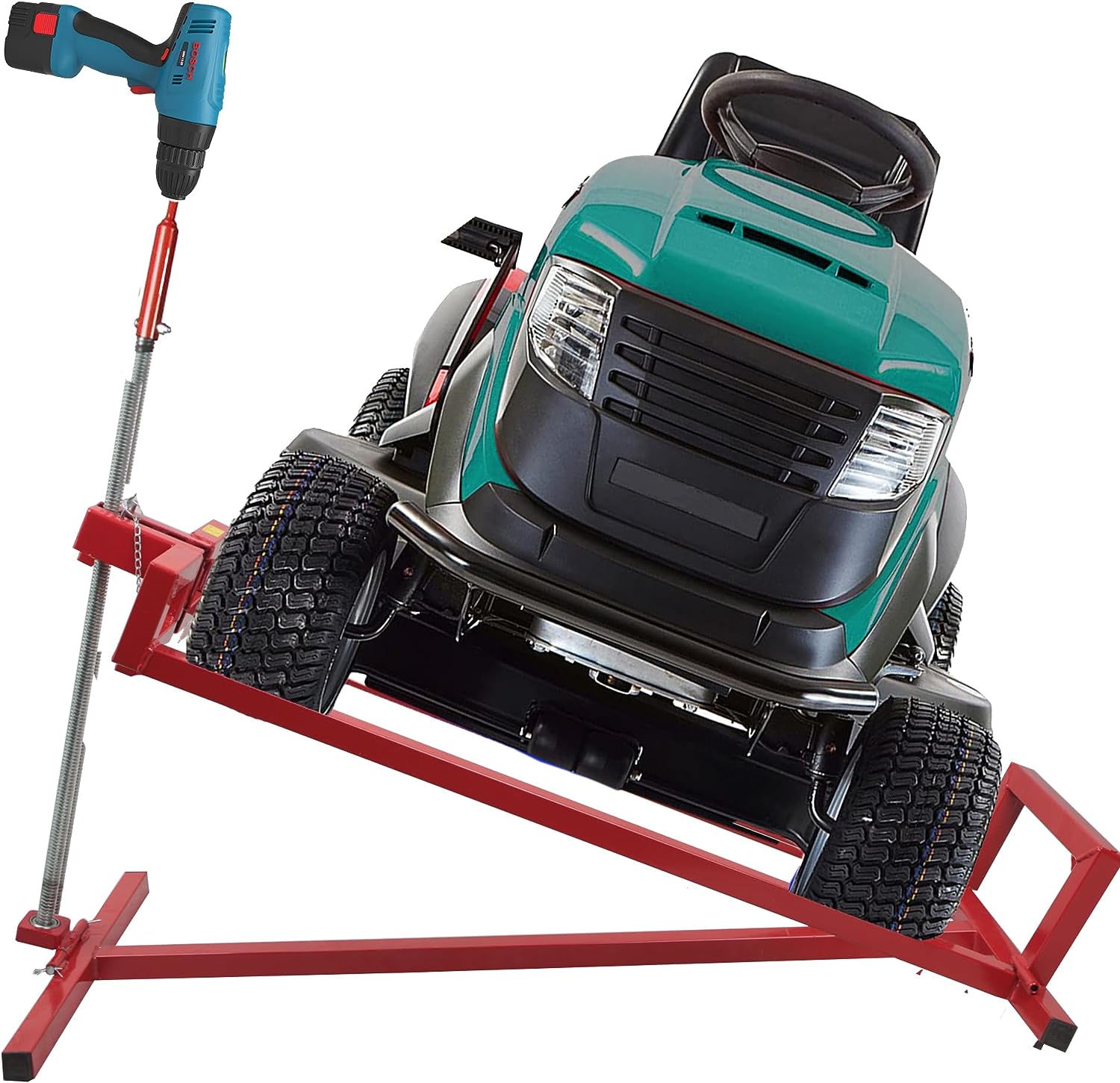 2025 Piattaforma sollevatrice per rasaerba – piattaforma di sollevamento con capacità di carico di 400 kg per trattorini e rasaerba da giardino