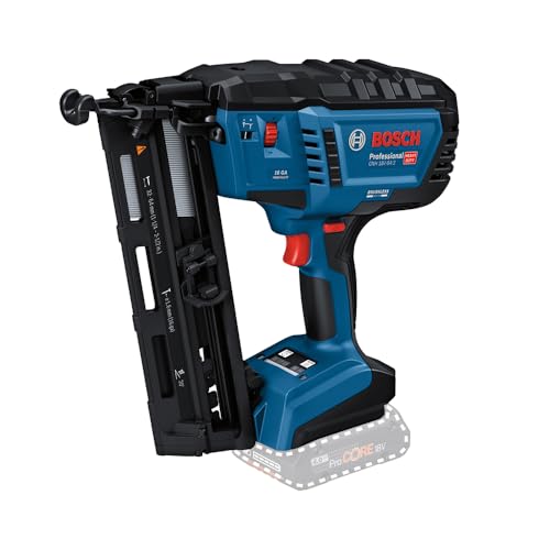 Bosch Professional 18V System Chiod. legno a batteria GNH 18V 64 2 (mod. azion. singola, idonea per chiodi: 32 64 mm, 16 ga (1,6 mm) e angolo di inclinazione di 20°, senza batterie e caricabatteria) : Amazon.it: Fai da te