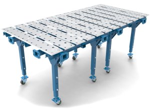 Banco per saldatura SteelPro GPPH 1x2mt in acciaio a piastre espandibile