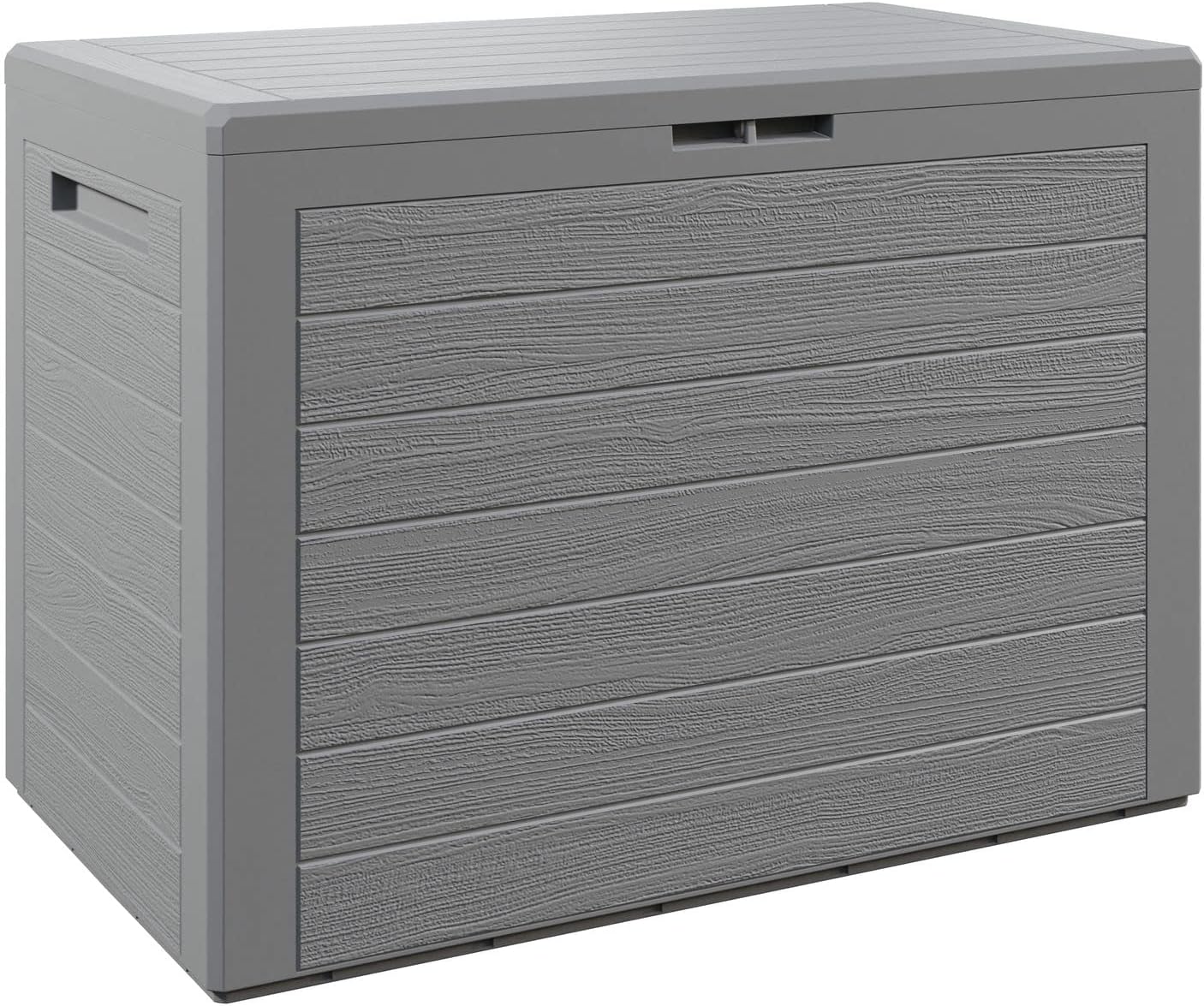 Casaria? Baule da Giardino Lille 190 L Effetto Legno Orgenizer Box Giocattoli 78x44x55cm Multibox Impermeabile Esterni