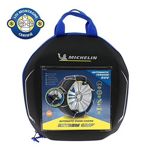 MICHELIN Cadenas de Nieve Extrem Grip Automatic, Especiales para todoterrenos, 4x4, autocaravanas y vehículos utilitarios, N°260 : Amazon.it: Auto e Moto