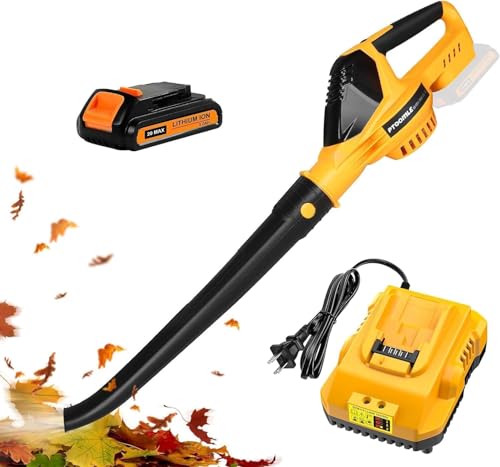Soffiatore senza fili per Dewalt 20 V max batteria con caricatore DCB112 e batteria da 3,0 A, controllo della velocità a 5 livelli, ventilatore per foglie motore brushless 150 MPH per la cura del : Amazon.it: Giardino e giardinaggio