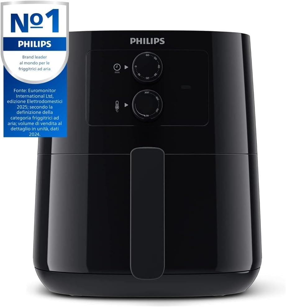?PHILIPS Airfryer 5000 L Series 4.1 L (0.8 kg), Airfryer 13 in 1, WiFi Connected, 90% Less Fat with Rapid Air Technology, HomeID App (HD9255/80)
