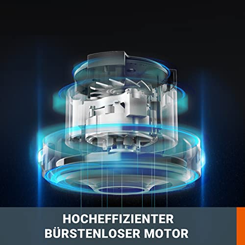 WORX WX031.9 Aspirapolvere a Batteria Portatile e maneggevole Senza Batteria e Caricatore, Nero/Arancione : Auto e Moto