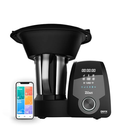 Zilan ONYX Thermo Robot, Robot da cucina multifunzione con Wi Fi, 30 funzioni, display LED digitale, Bilancia incorporata, 3,3 L, 1700 W : Amazon.it: Casa e cucina