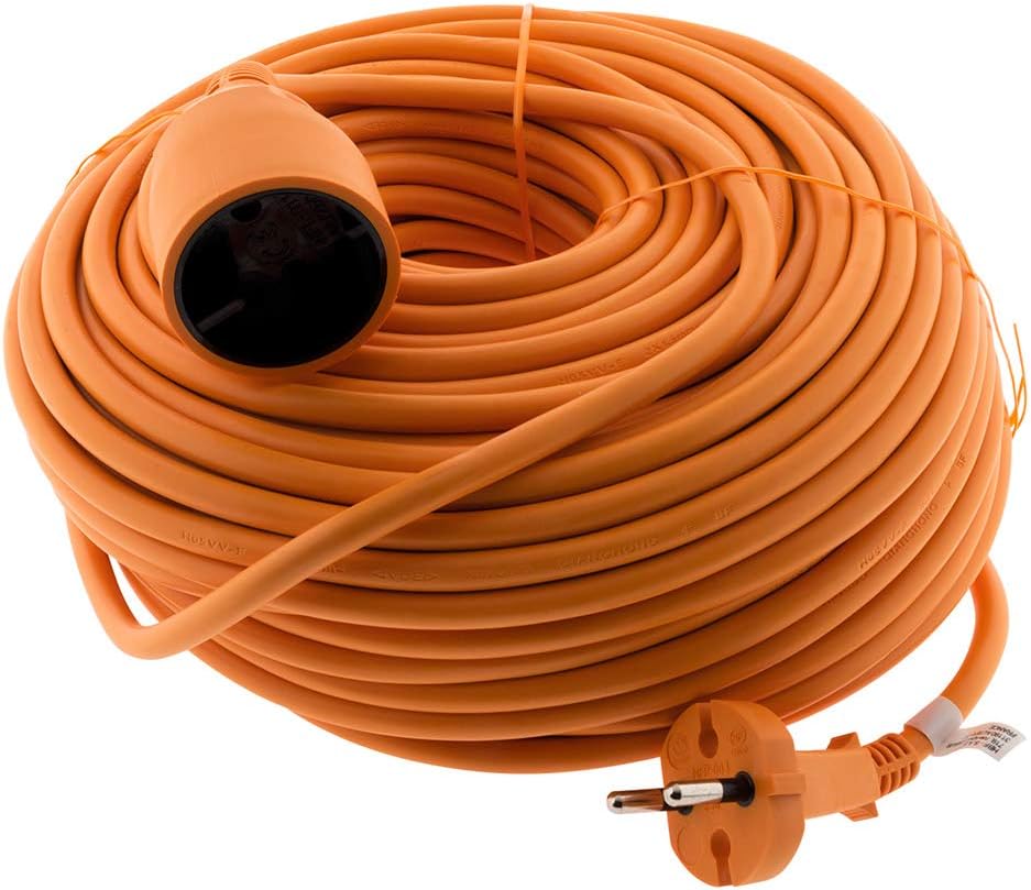 Zenitech - Garden extension 16A HO5VV-F 3G1,5 2P+Earth 45 m - Orange - Zenitech