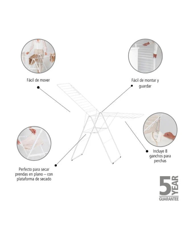 Stendibiancheria 25 metri - White