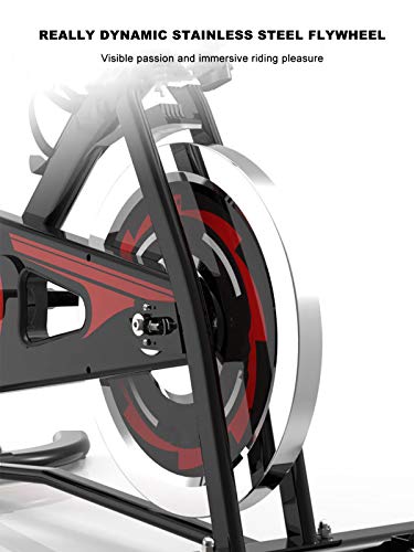 TIM LI Cyclette, Bicicletta Spinning per Ciclismo Indoor con Display LCD/Supporto per Cellulare, Manubrio Regolabile E Sedile   Abbordabilità 330Lbs : Sport e tempo libero