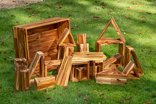 Craftplay GIANT blocchi di costruzione in legno | 26 blocchi in cassa di stoccaggio facile da trasportare | blocchi di costruzione per bambini uso interno/esterno : Amazon.it: Giochi e giocattoli